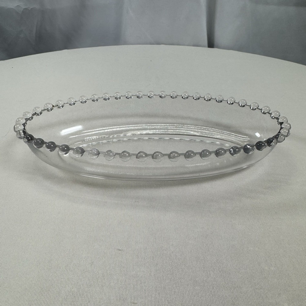 IMPERIAL CANDLEWICK OVAL RELISH - SMALL‎ SERVING DISH
